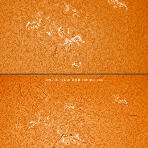 1/7　黒点群付近拡大