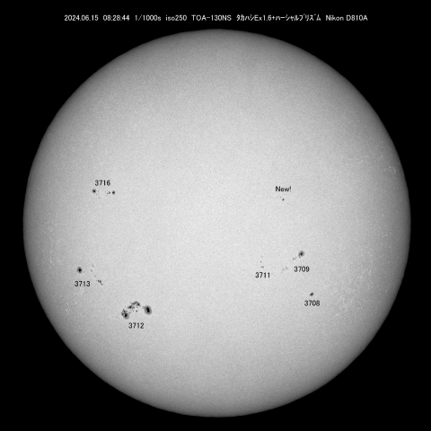 6/15　太陽黒点