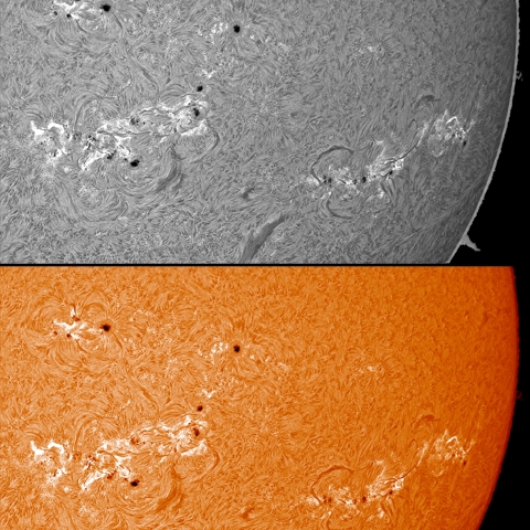 7/30  黒点群付近
