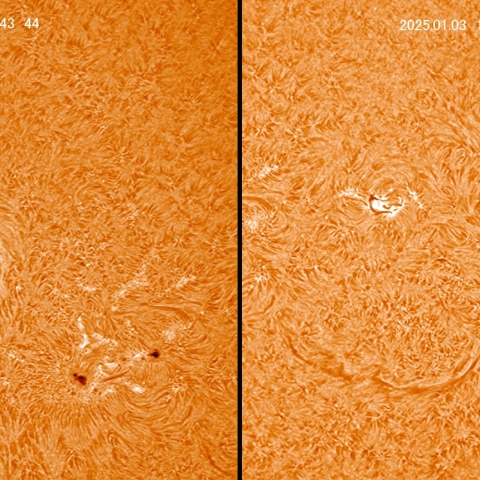 1/3 黒点群付近拡大