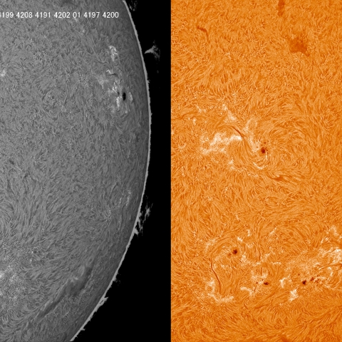 09/01 黒点群付近拡大