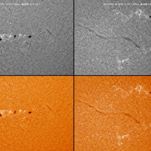 09/09　黒点群付近拡大
