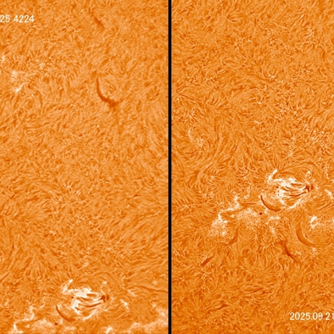 09/21　黒点群付近拡大