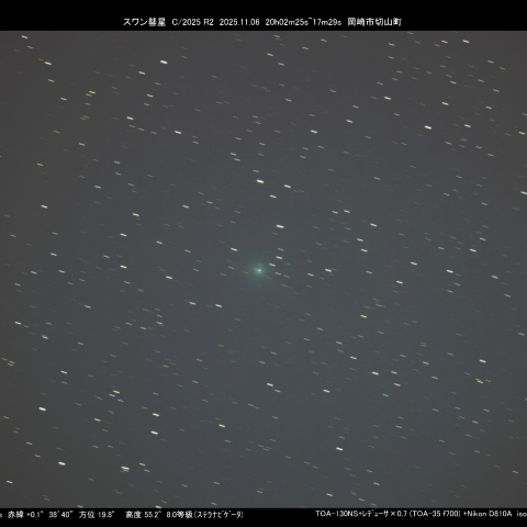 11/06 スワン彗星(C/2025 R2)