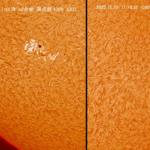 12/10　黒点群付近拡大
