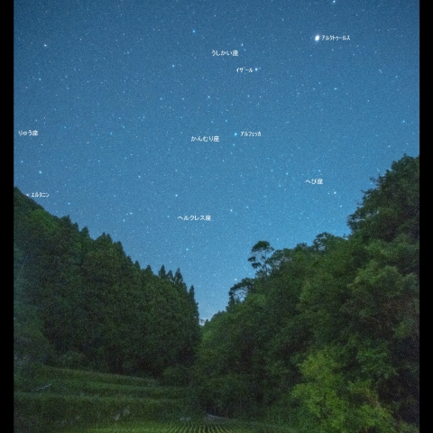 05/20 東天の星空と田植え