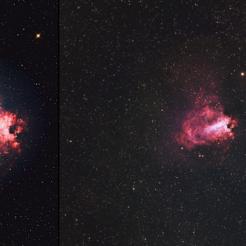 M17散光星雲（μ250＆TOA130）