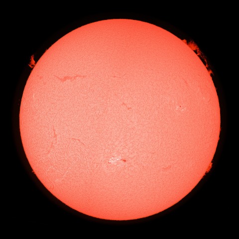 太陽　プロミネンス