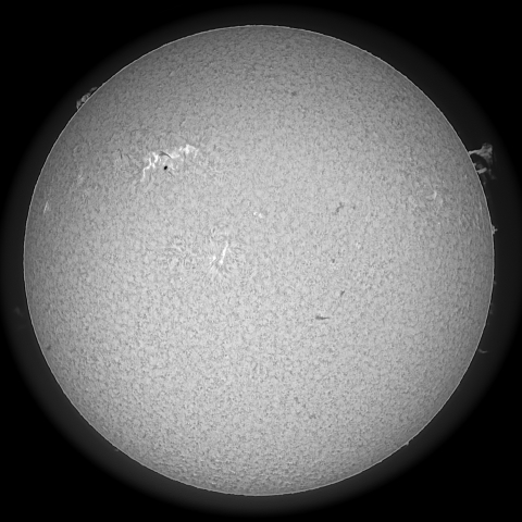2/24の太陽（Hαモノクロ）