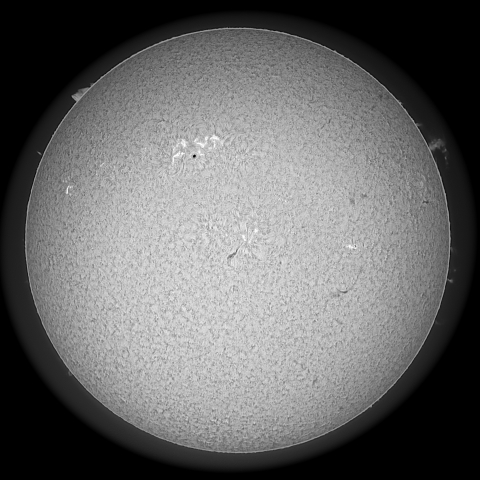 2/25の太陽（モノクロ）