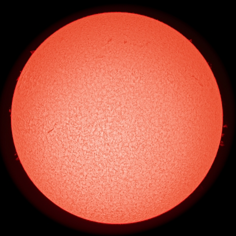 3/20の太陽(擬似カラー)