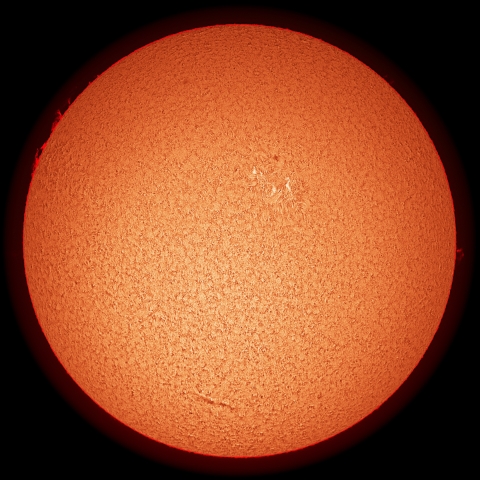 4/16の太陽(擬似カラー)