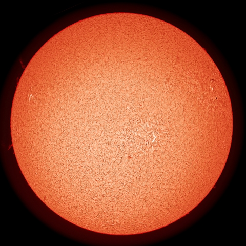 4/29の太陽（擬似カラー）