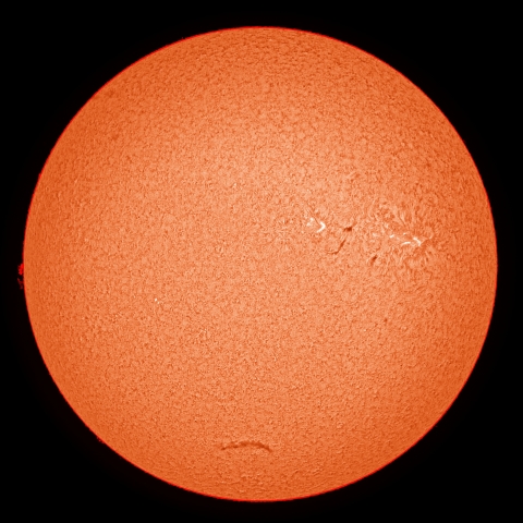 6/10の太陽(擬似カラー)