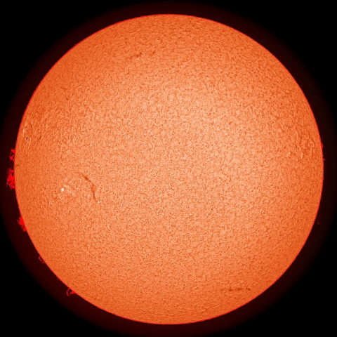 6/14の太陽(擬似カラー)