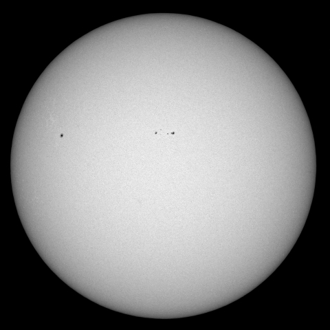 6/16の太陽(黒点)