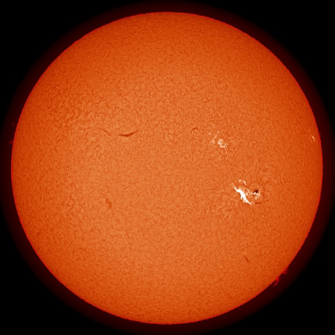 7/14の太陽(擬似カラー)