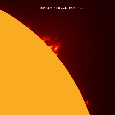 4/9のプロミネンス