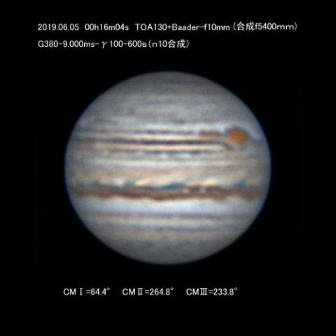 6/6の木星