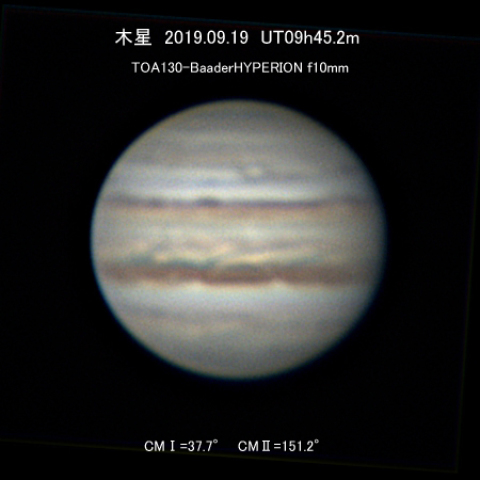 9/19の木星