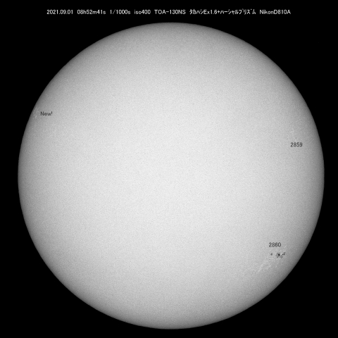 9/1 太陽（黒点）