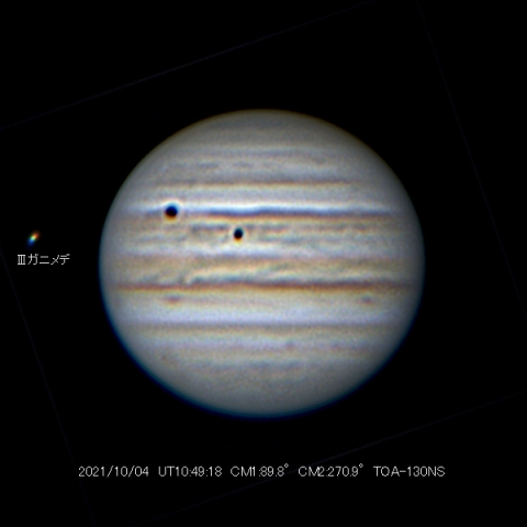 10/4の木星