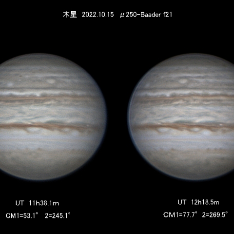 10/15 木星