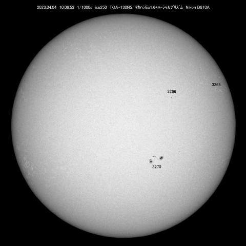 4/4  太陽黒点