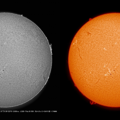 4/27 　太陽Ｈα画像 