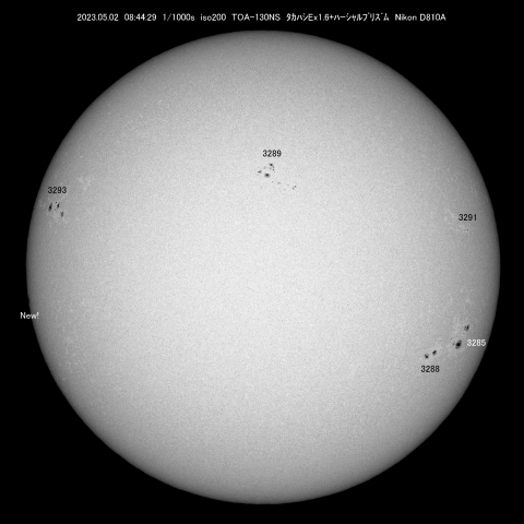 5/2 　太陽  黒点