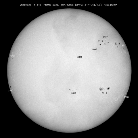 5/30 太陽 黒点