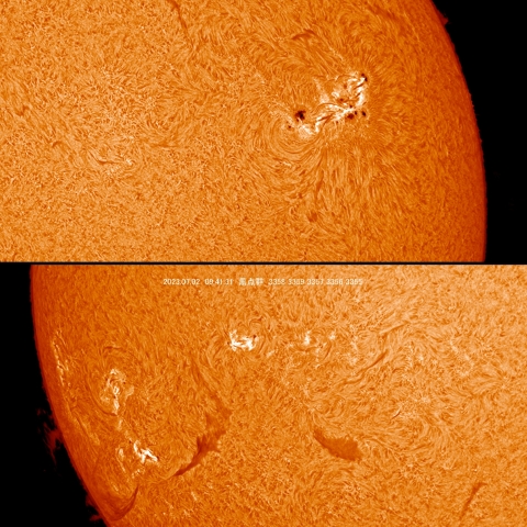 7/2 太陽 黒点群付近
