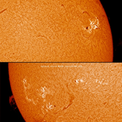 7/3 太陽黒点群付近 