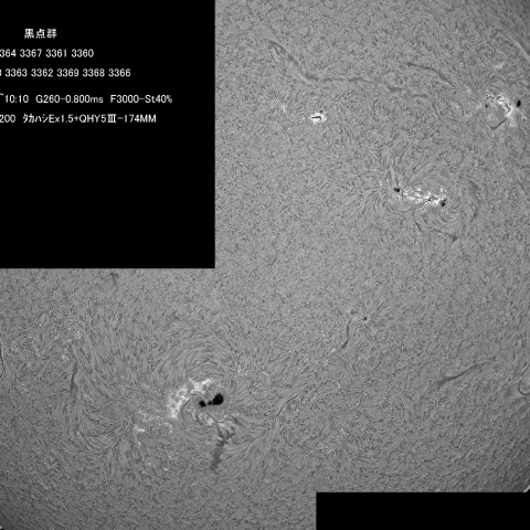 7/12 黒点群付近拡大Ⅱ　
