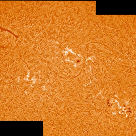 7/21 黒点群付近拡大
