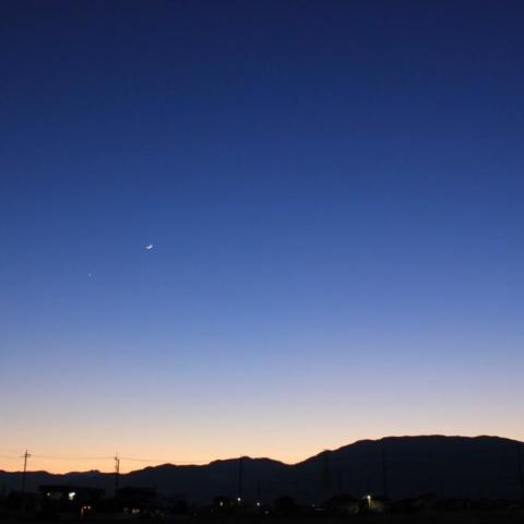 月と金星