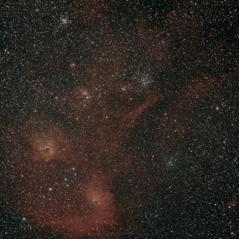 彗星と星雲星団