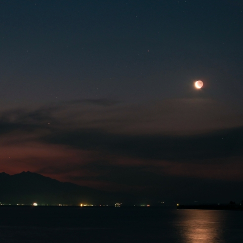月と惑星の競演(月土木水)