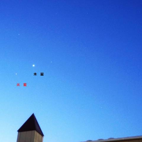 木星と三角屋根