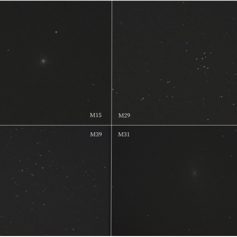 初めての赤道儀・試写星雲団撮影