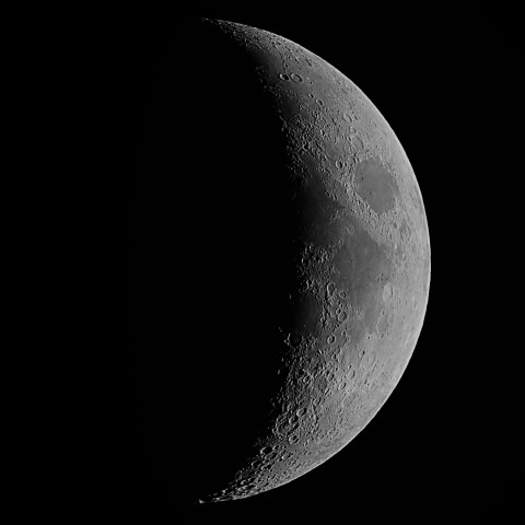 ☁☁チラリと見えた月齢5.2