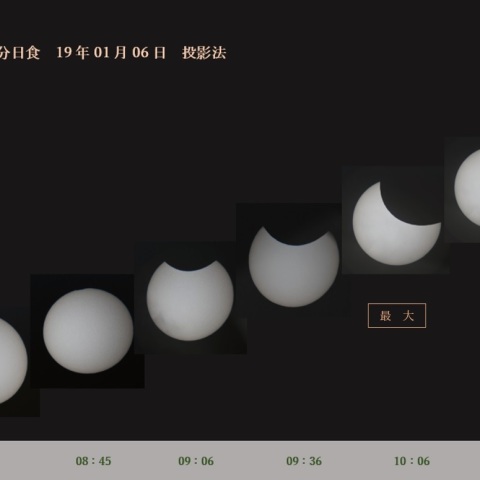 古式ゆかしい投影法・日食