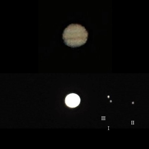 木星・ガリレオ衛星の整列