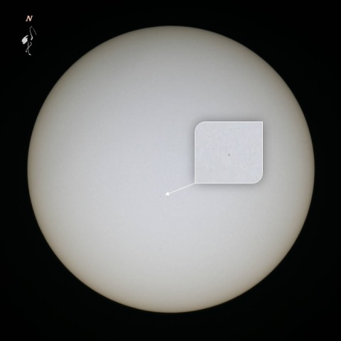 少なくなった黒点！現れた