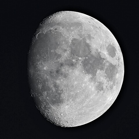 月齢11.1　十日余りの月…