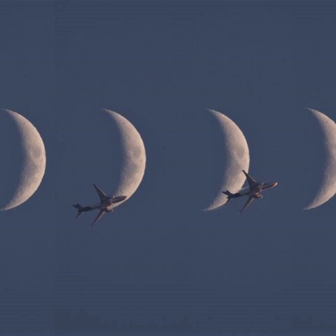 白い月と機材運航便？IBEX