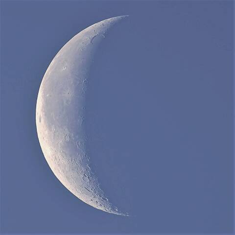 有明月の白い月…