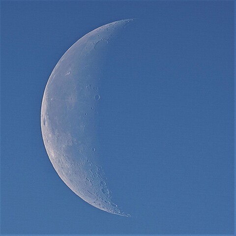 有明月の白い月