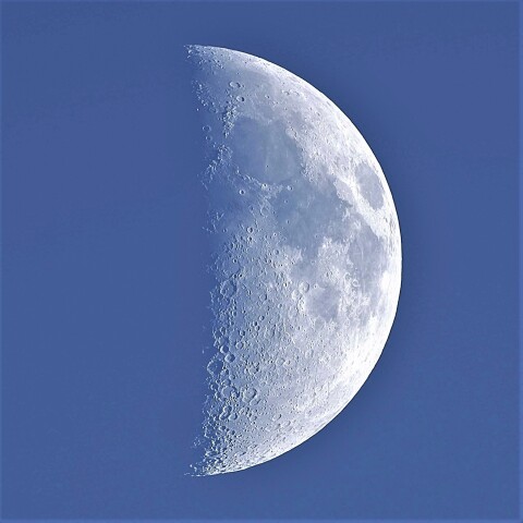 卯月終わりの白い月