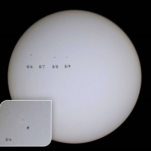 黒点No2770　8/6～9